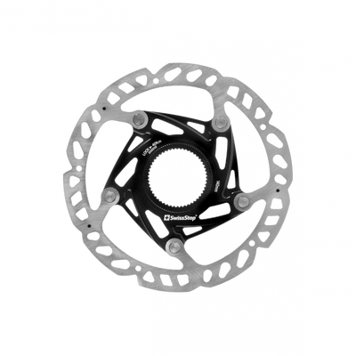 SwissStop Catalyst Race - Centre Lock in Silver/Black
