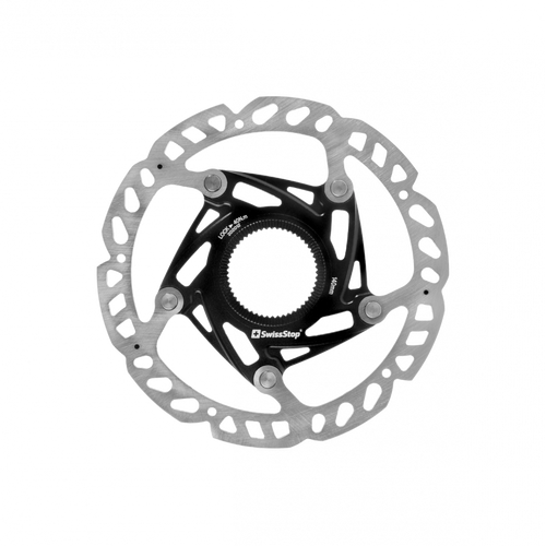 SwissStop Catalyst Race - Centre Lock in Silver/Black