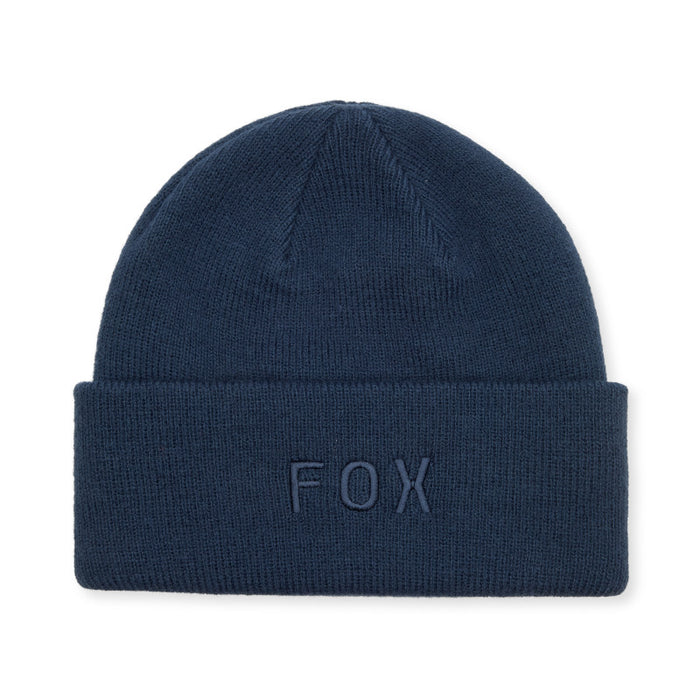 Fox Racing Wordmark Beanie in Midnight Blue