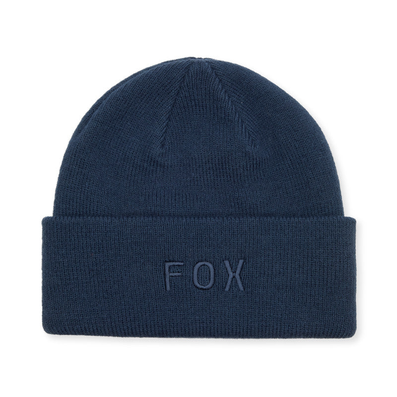 Fox Racing Wordmark Beanie in Midnight Blue