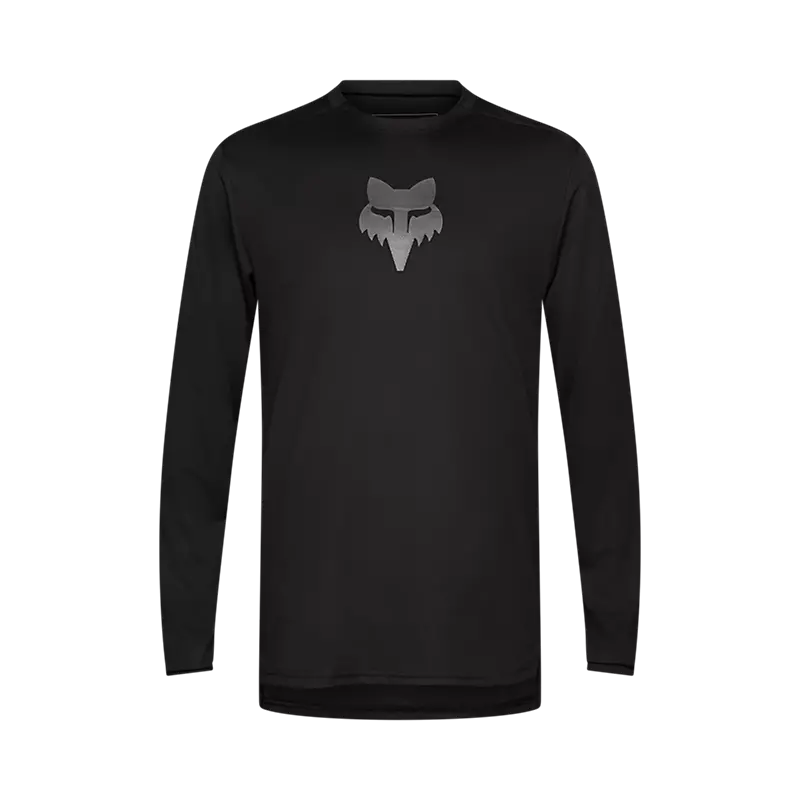 Fox Racing Ranger Long Sleeve Fox Head Jersey in Black