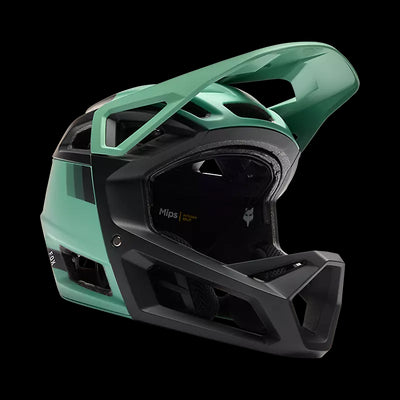 Fox Racing Proframe RS Sol Full Face Mountain Bike Helmet in Pine Green