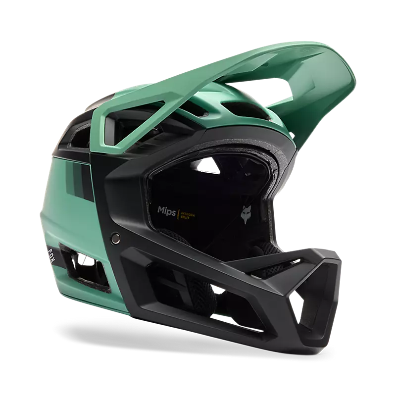 Fox Racing Proframe RS Sol Full Face Mountain Bike Helmet in Pine Green