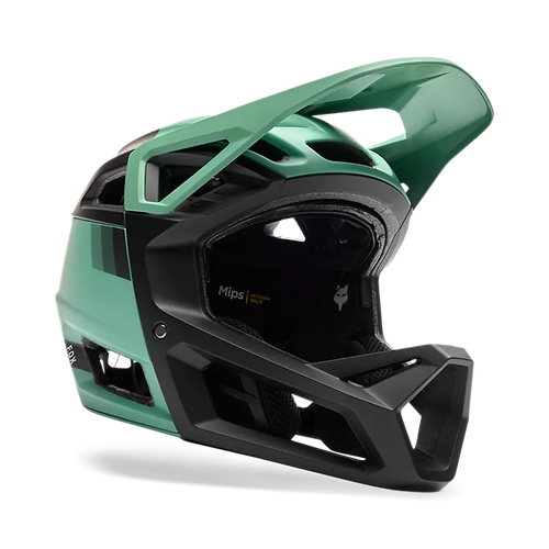 Fox Racing Proframe RS Sol Full Face Mountain Bike Helmet in Pine Green