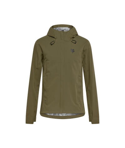 Fox Racing Ranger 2.5-Layer Water Jacket in Olive Green
