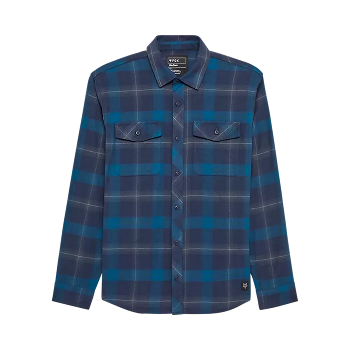 Fox Racing Survivalist Core Flannel Long Sleeve Shirt in Blue