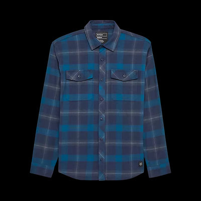 Fox Racing Survivalist Core Flannel Long Sleeve Shirt in Blue