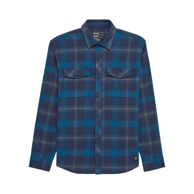 Fox Racing Survivalist Core Flannel Long Sleeve Shirt in Blue