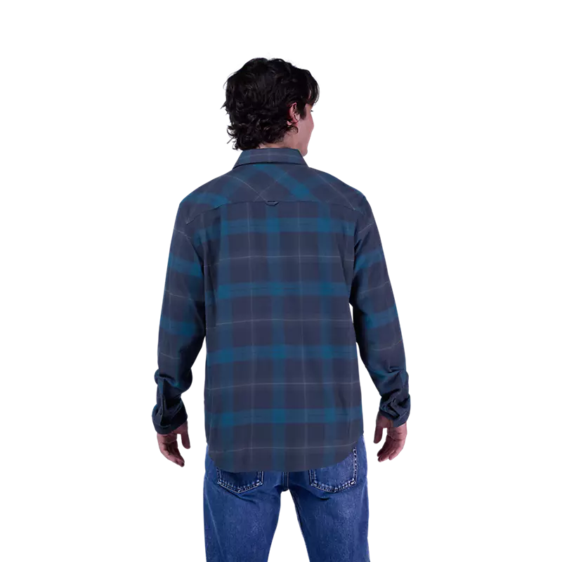 Fox Racing Survivalist Core Flannel Long Sleeve Shirt in Blue