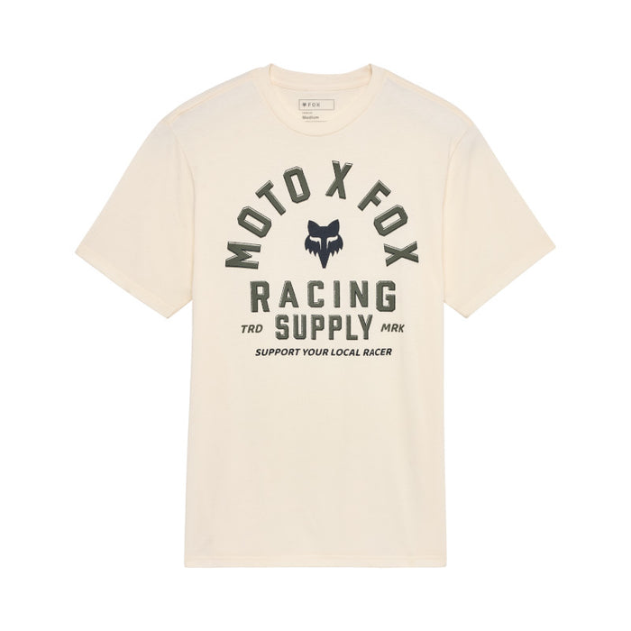 Fox Racing Local Racer Prem Tee in Off White