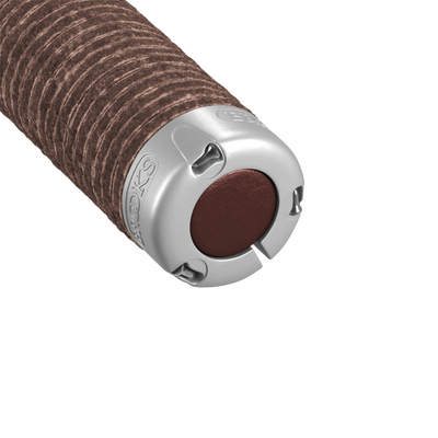 Brooks Plump Leather Grips in Brown