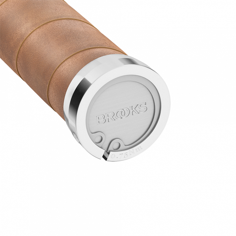 Brooks Slender Leather Grips in Aged