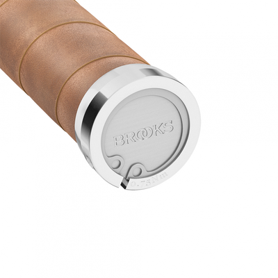 Brooks Slender Leather Grips in Aged