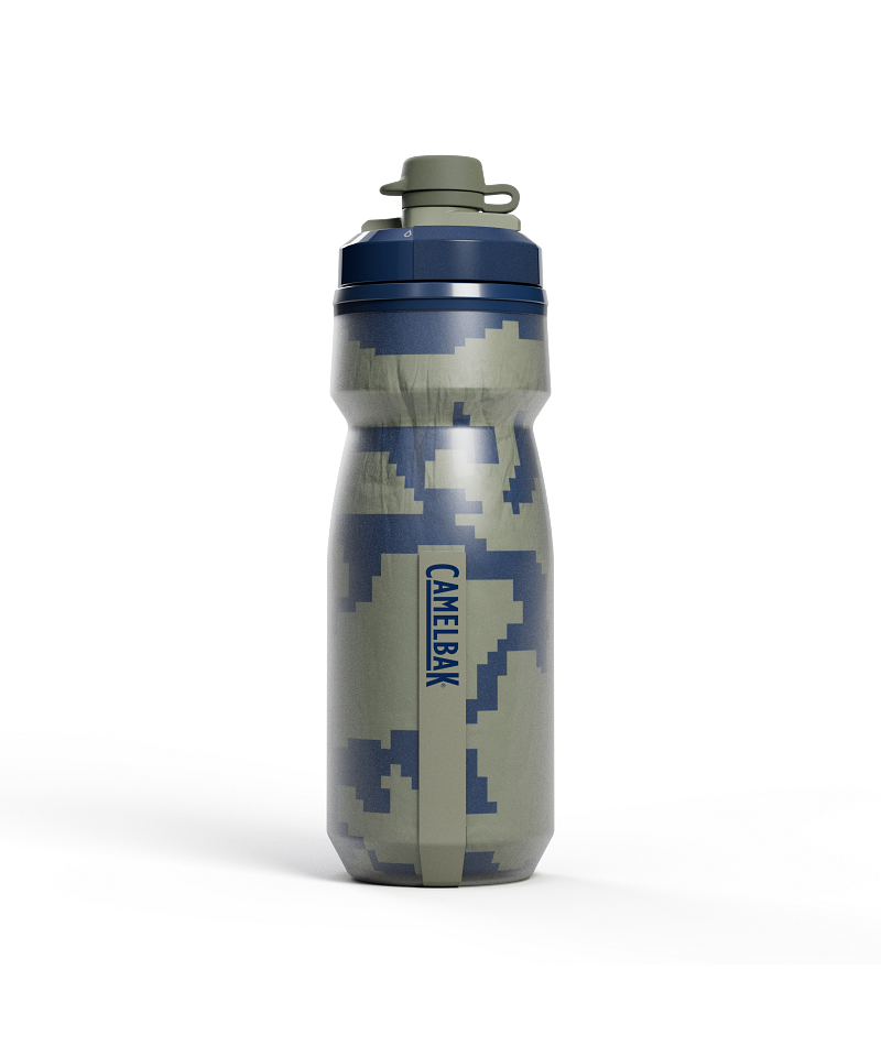 Camelbak Podium Dirt Series Chill 21Oz Cycling Drinks Bottle in Black Digi Camo