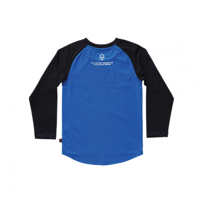 Kids Ride Shotgun Kids Dino Windproof Jersey in Blue/Black