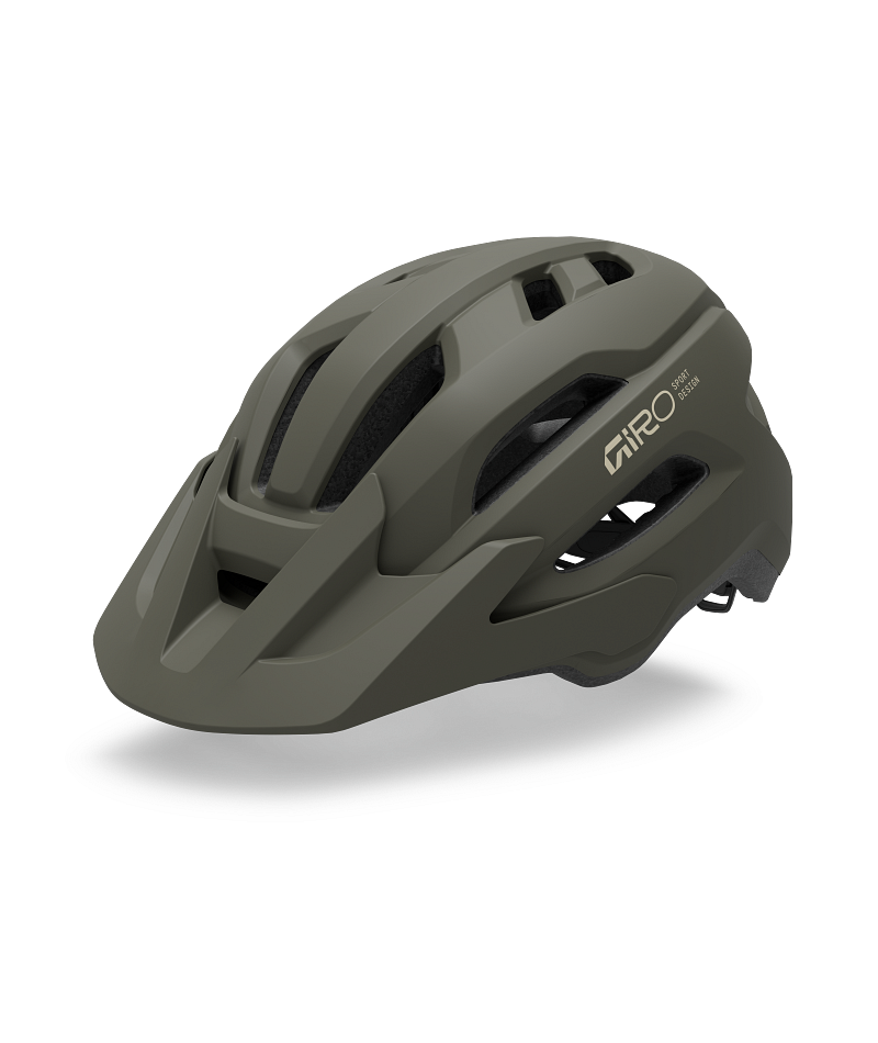 2026 GIRO Fixture Mips II Unisex Cycling Helmet in Matte Stone/Green Rush