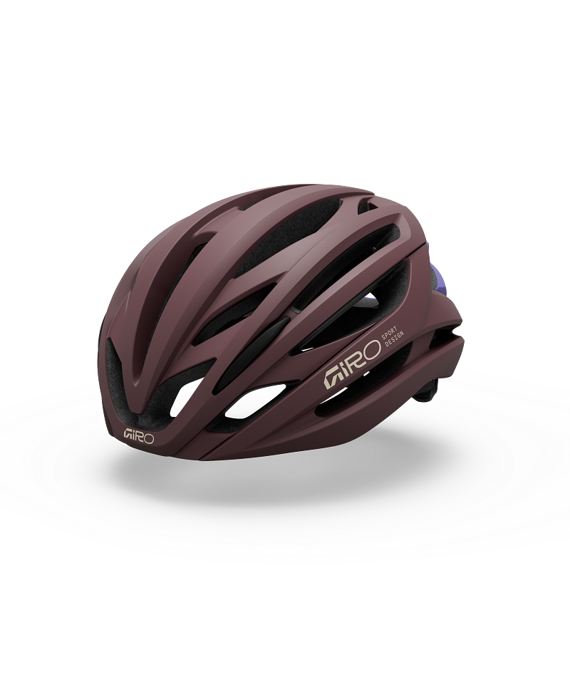 2026 GIRO Syntax Mips Unisex Road Cycling Helmet in Dark Maroon