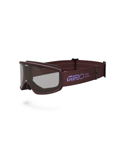 2026 GIRO Tempo MTB Unisex Mountain Bike Goggles in Dark Maroon/Clear