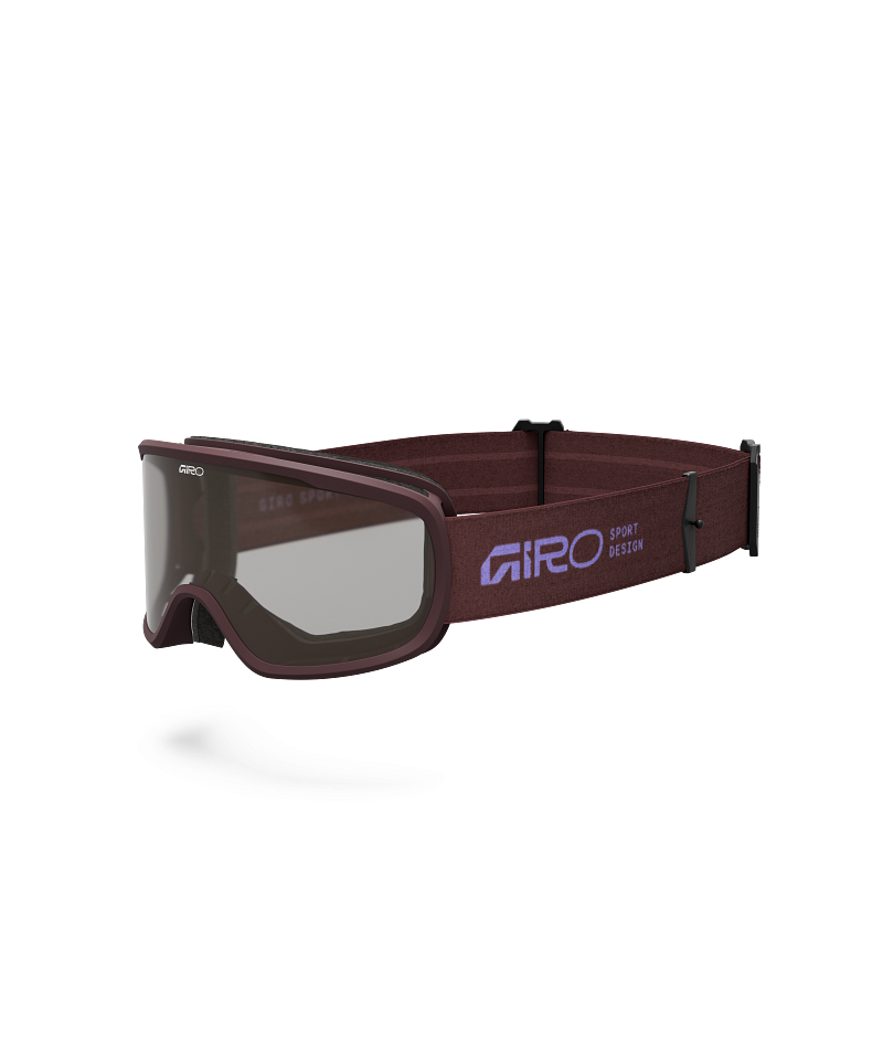 2026 GIRO Tempo MTB Unisex Mountain Bike Goggles in Dark Maroon/Clear