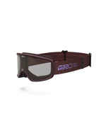 2026 GIRO Tempo MTB Unisex Mountain Bike Goggles in Dark Maroon/Clear