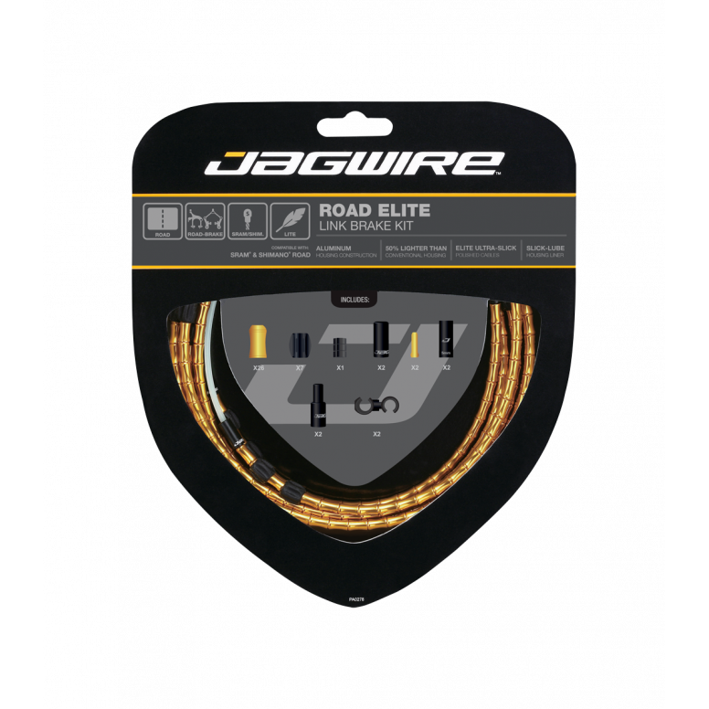 Jagwire Elite Link Road Brake Kit in Red