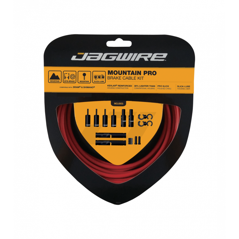 Jagwire Mountain Pro Brake Kit in Red