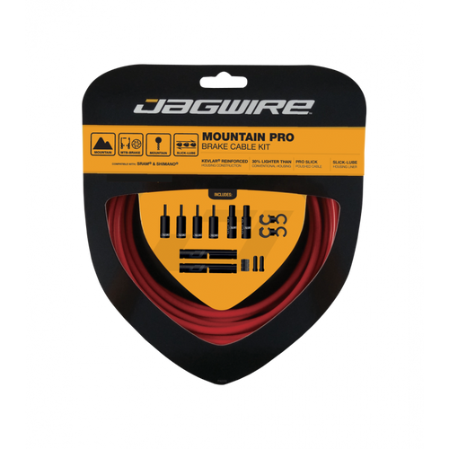 Jagwire Mountain Pro Brake Kit in Red