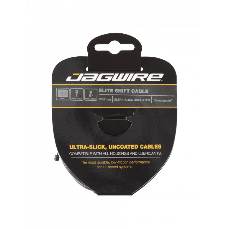 Jagwire Elite Shift Cable - Polished Ultra-Slick Stainless - Campag in Silver