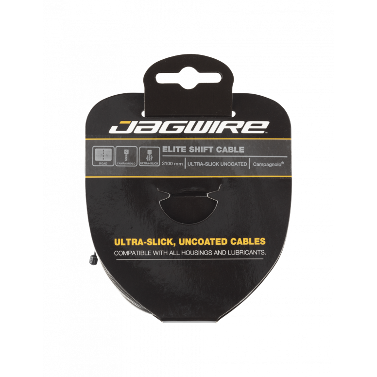 Jagwire Elite Shift Cable - Polished Ultra-Slick Stainless - Campag in Silver