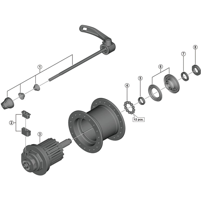 Shimano FH-C811 lock nut M11