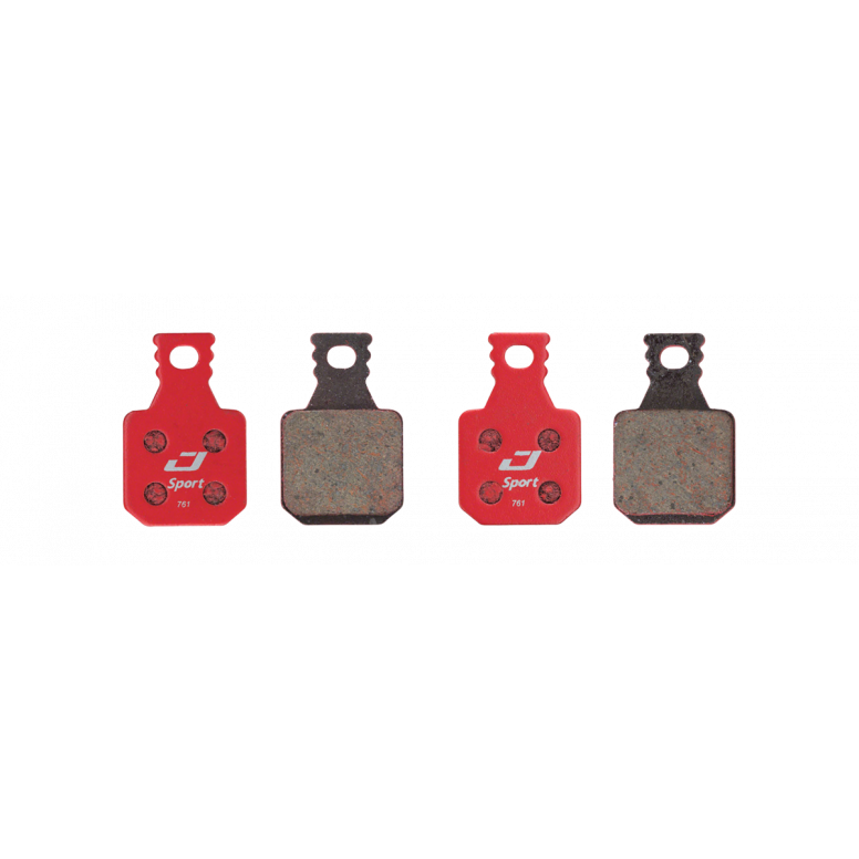 Jagwire Sport Semi-Metallic Disc Pad - Magura MT7 in Red