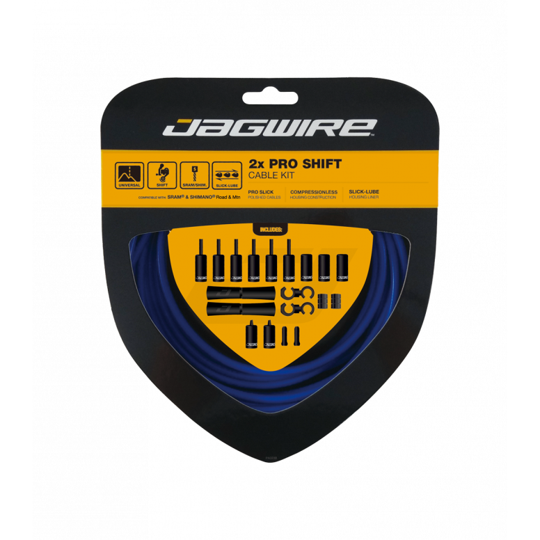Jagwire Pro Shift Kit 2x in Blue