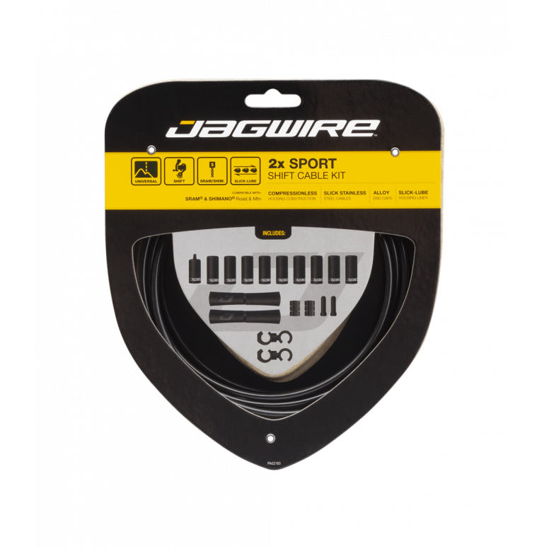 Jagwire Sport Shift Kit 2x in Black