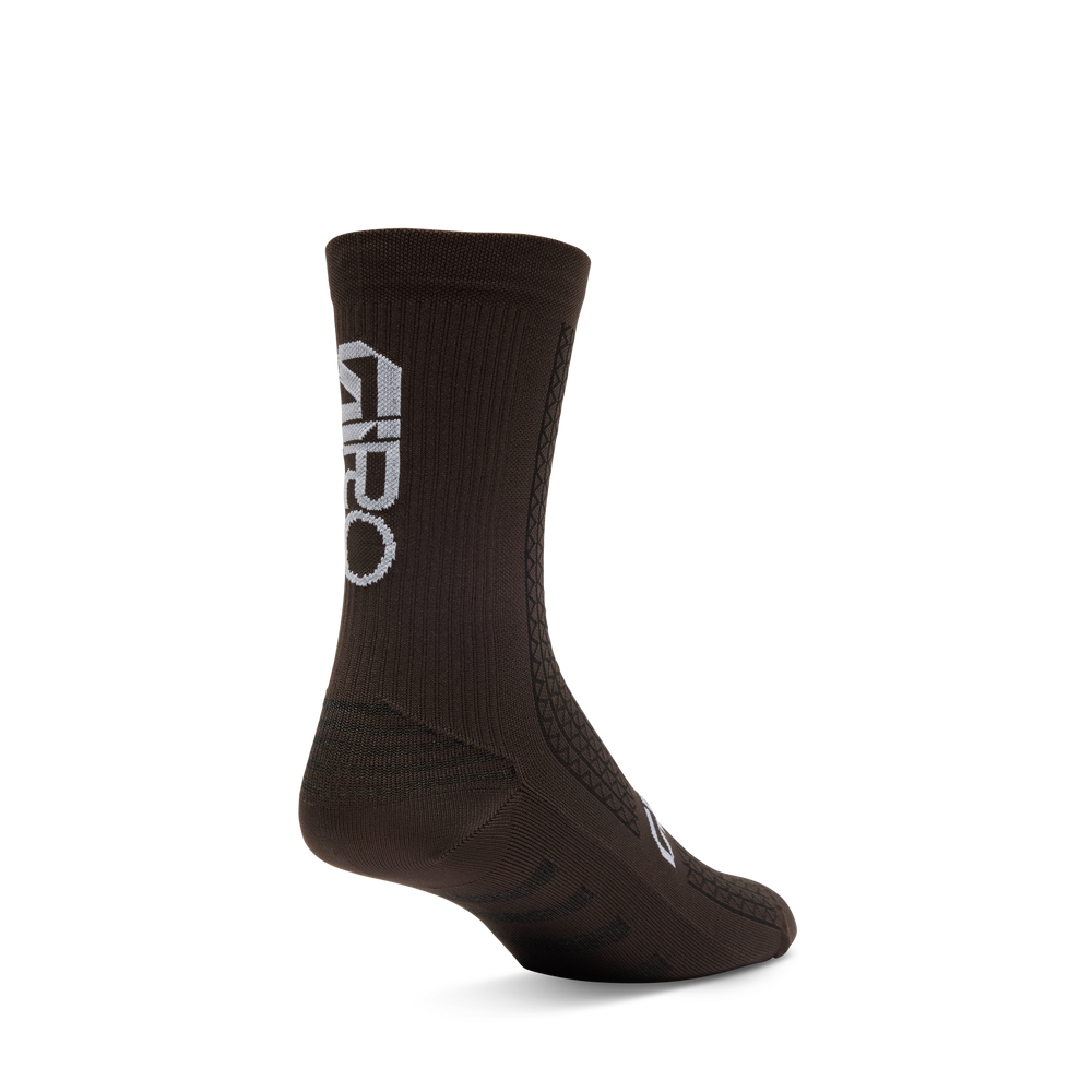 2026 GIRO HRC+Grip Unisex Cycling Socks in Dark Brown