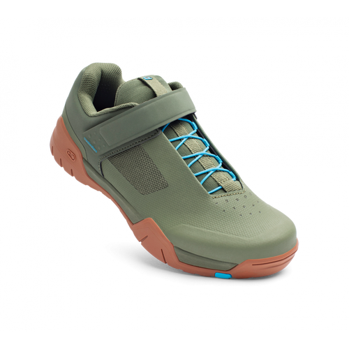 Crankbrothers Mallet E Speedlace in Green/Blue/Gum