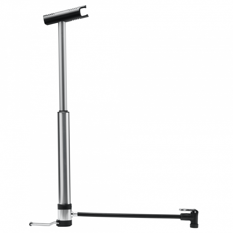 Crankbrothers Klic Mini Floor Pump in Silver/Black