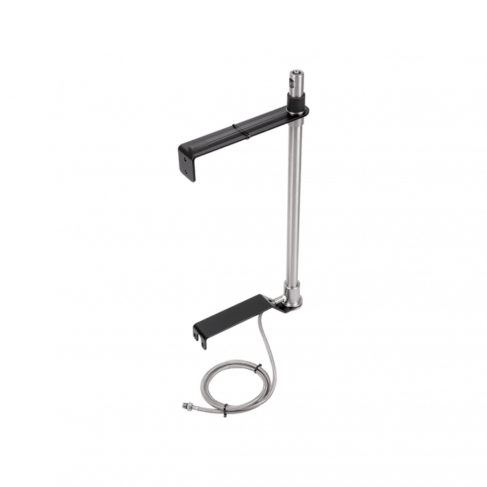 Topeak Fix Station Steel Floor Pump in Silver/Black