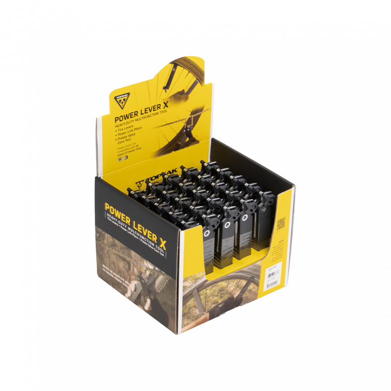 Topeak Power Lever X Display Box 25pcs in Black