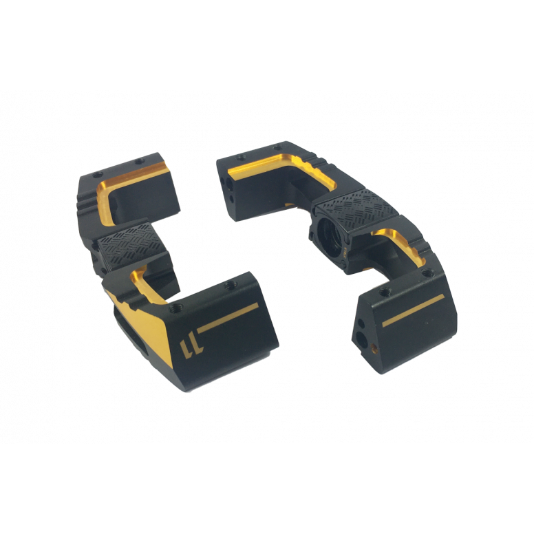 Crankbrothers Part Pedal Body Mallet Dh 11 Left Complete Black/gold
