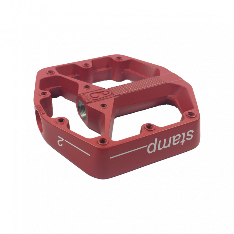 Crankbrothers Pedal Body Stamp 2 Red Small Left