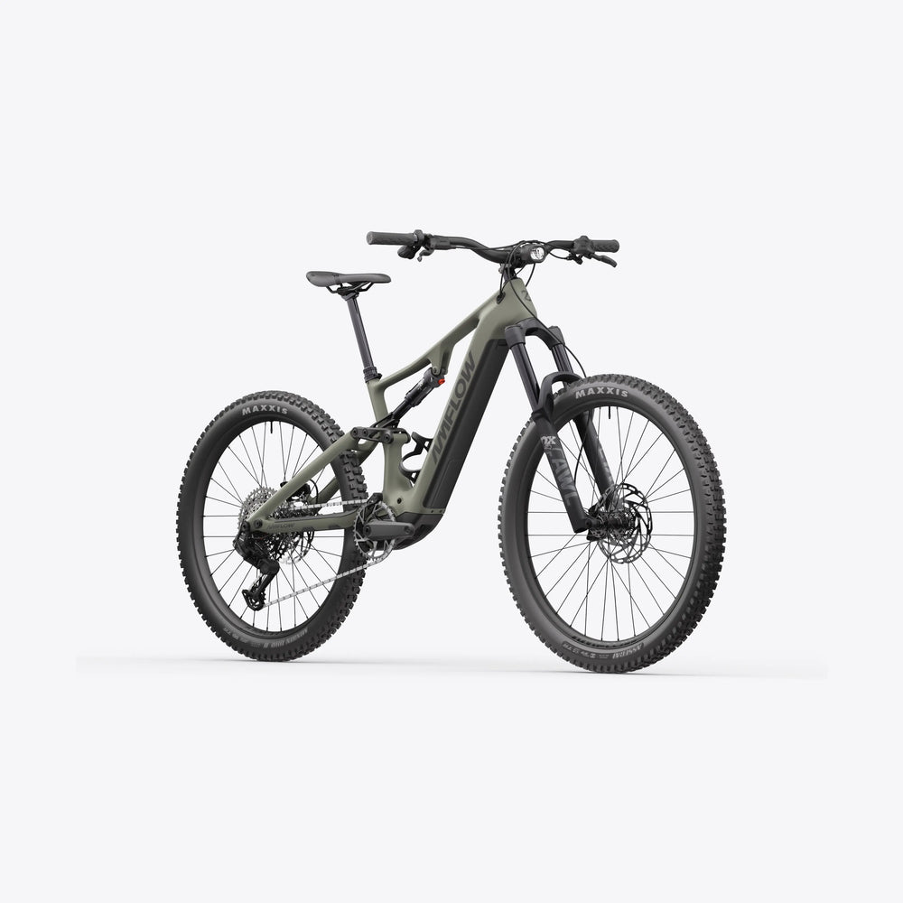 Amflow PR Carbon 800Wh Full Suspension Electric Mountain Bike | Moss Green | 2027