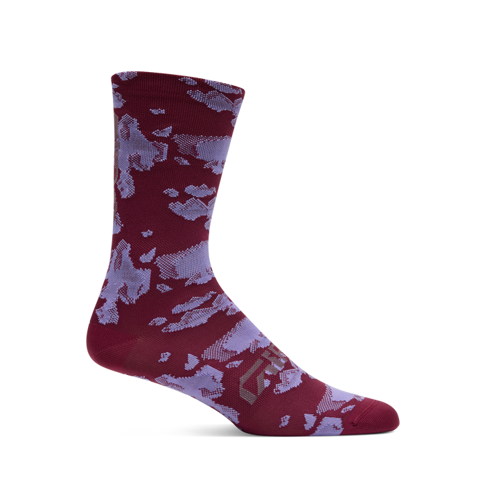 2026 GIRO Comp Racer High Rise Unisex Cycling Socks in Maroon Pulse