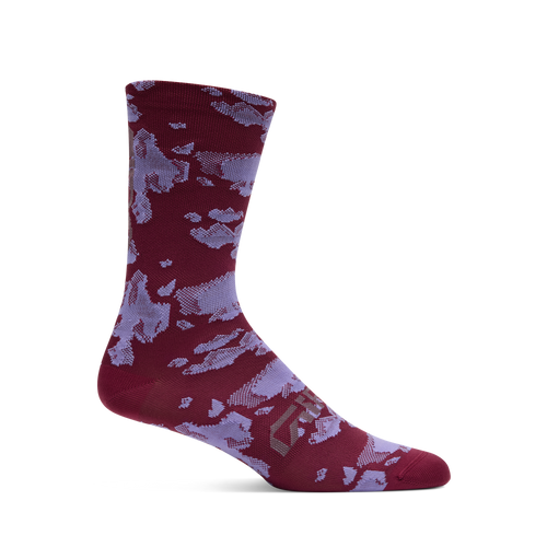 2026 GIRO Comp Racer High Rise Unisex Cycling Socks in Maroon Pulse