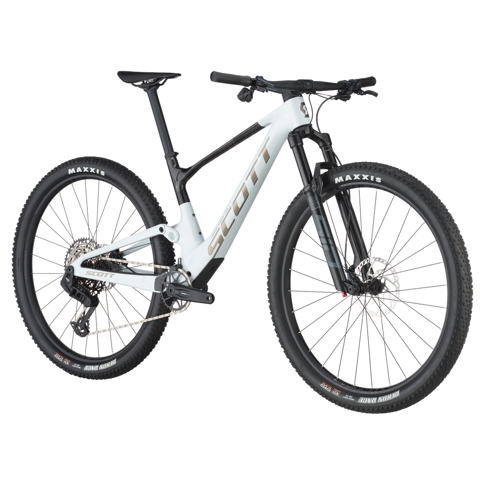 2025 Scott Spark Rc Team Eagle AXS Full Suspension Carbon Mountain Bike In White