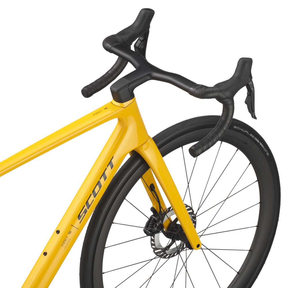 2025 Scott Addict RC 10 Carbon Road Bike in Yellow