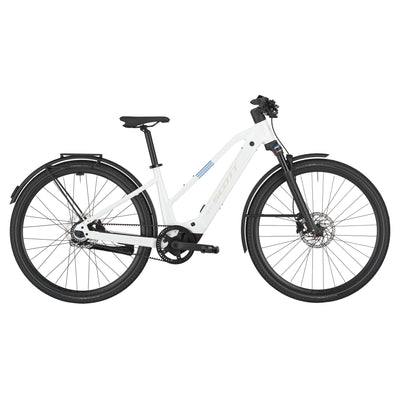 2025 Scott Passage 10 Belt Slope Electric Hybrid Bike In White