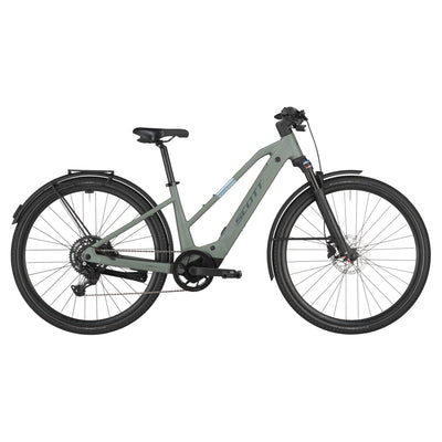 2025 Scott Passage 30 Slope Electric Hybrid Bike In Green
