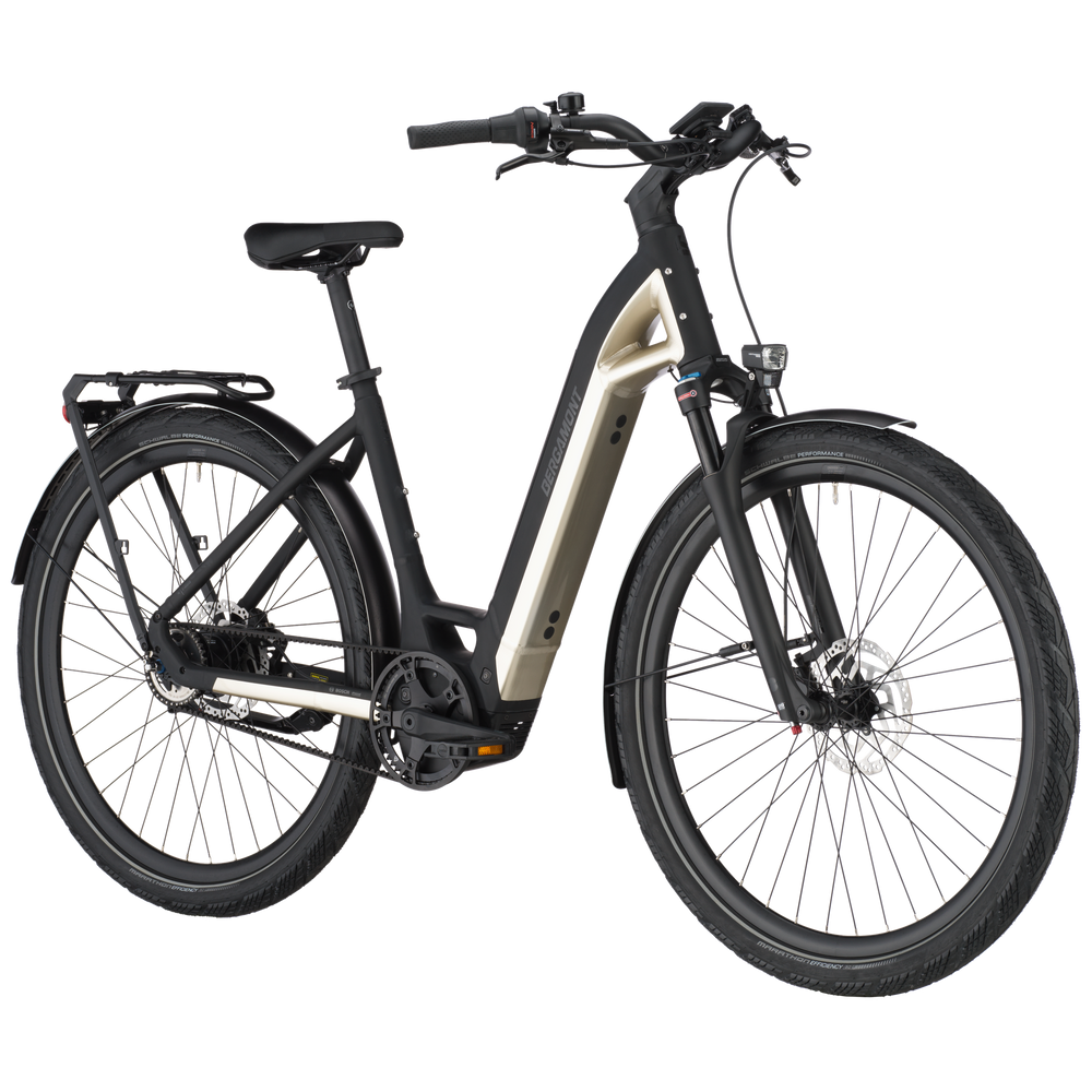 Bergamont E-Ville 20 Belt Electric Hybrid Bike In Stardust Beige-image-3