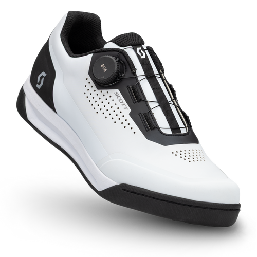 SCOTT MTB Volt Evo Flat BOA® Shoe in White/Black, main view
