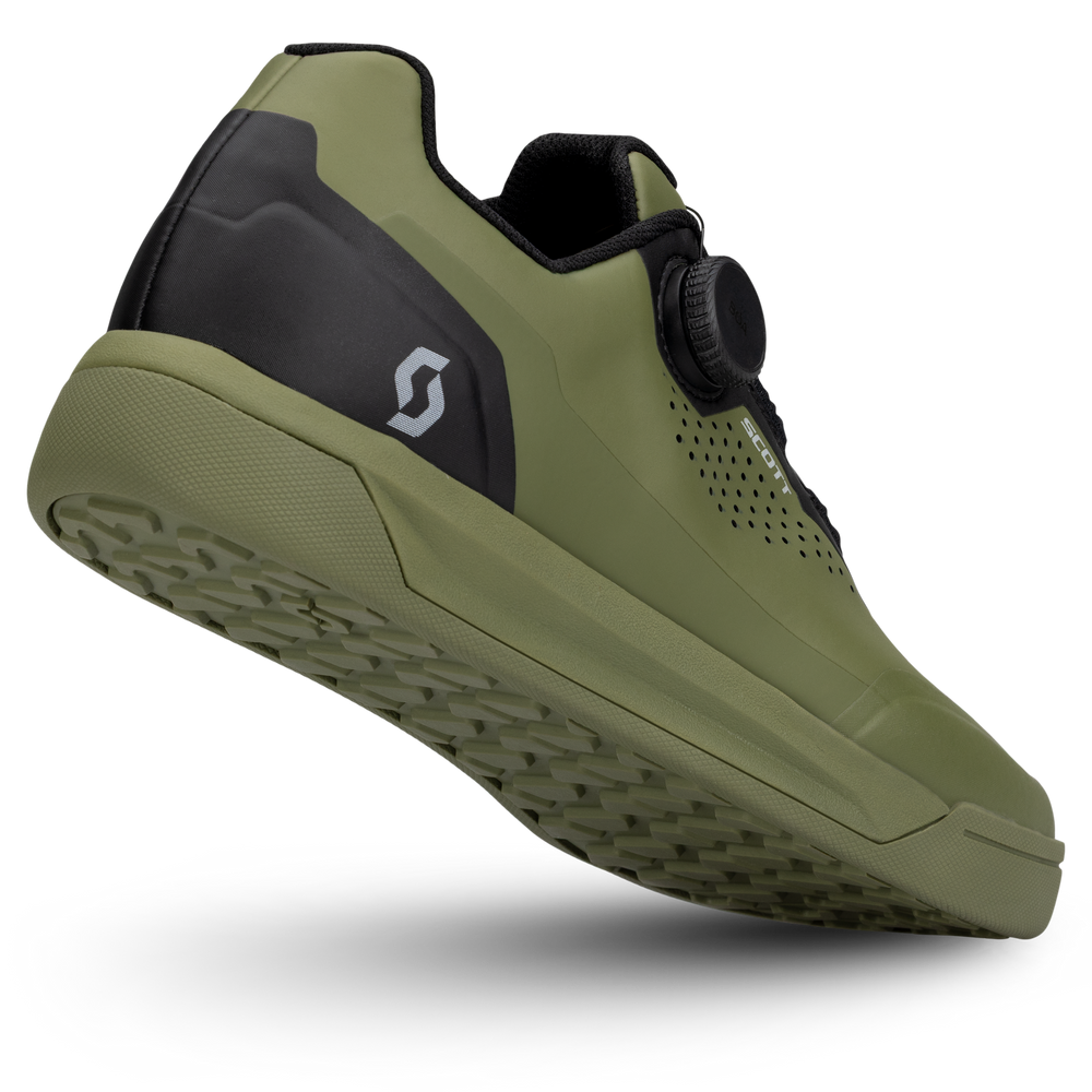 SCOTT MTB Volt Evo Flat BOA® Shoe in Olive Green, view 2
